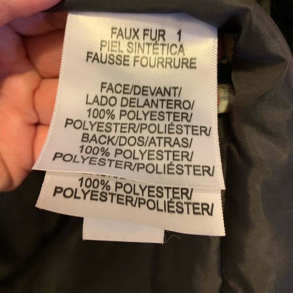 Lucky Brand camouflage hooded winter coat with faux fur trim - Picture 11 of 14